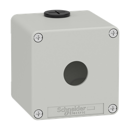 XAPD1501 – Die cast empty control station, Harmony XAP, XB2 SL, zinc alloy, grey, M20, 1 cut out 22mm, 80x80x77mm, UL cULus