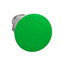 ZB4BT3 – Head for non illuminated push button, Harmony XB4, green mushroom 40mm, 22mm, latching, push-pull to release, unmarked