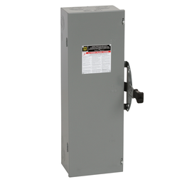DTU222 – Safety switch, double throw, non fusible, 60A, 240VAC, 250VDC, 2 pole, 10HP, NEMA 1