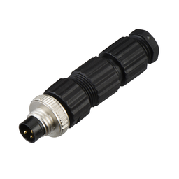 VW3L50300 – connector kit for assembly of cables for 3 I/O signals – 3 connectors M8 3 pins