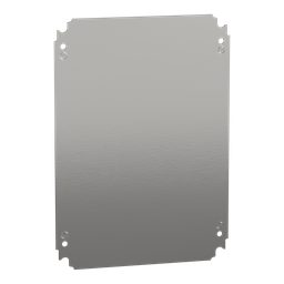 NSYMM43 – Plain mounting plate H400xW300mm made of galvanised sheet steel