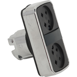 ZB4BA79 – Head for double headed push button, Harmony XB4, metal, 22mm, without cap