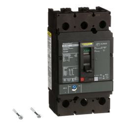 JDL26200 – Circuit breaker, PowerPacT J, 200A, 2 pole, 600VAC, 14kA, lugs, thermal magnetic, 80%