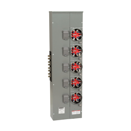 EZMH315225CU – Branch unit, EZ Meter-Pak, 225A, 5 x 5 jaw sockets, 208Y/120VAC, horn bypass, ringless, 1200A Cu busbar