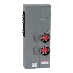 EZMH112225 – Branch unit, EZ Meter-Pak, 225A, 2 x 5 jaw sockets, 120/240VAC, horn bypass, ringless, 800A Al busbar