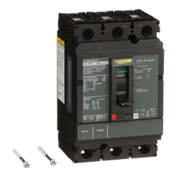 HJL36150 – Circuit breaker, PowerPacT H, 150A, 3 pole, 600VAC, 25kA, lugs, thermal magnetic, 80%
