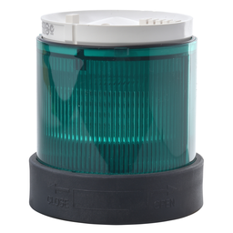 Square D XVBC4B3 70 mm 48 VDC 40 mA 10 W Green Polycarbonate Flash LED Beacon Lens Unit