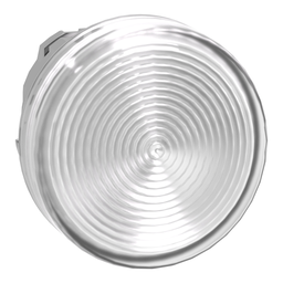 ZB4BV013S – Head for pilot light, Harmony XB4, white, 22mm, with grooved lens, universal LED
