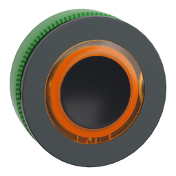 ZB5FW953 – Head for illuminated push button, Harmony XB5, plastic, orange flush mounted, 30mm, universal LED, illuminated ring
