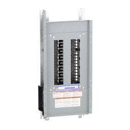 NQ30L1C – Panelboard interior, NQ, main lugs, 100A, Cu bus, 30 pole spaces, 1 phase, 3 wire, 240VAC, 48VDC