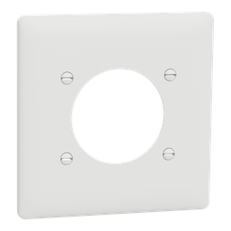 SQWS461011WH – Cover frame, X Series, 1 gang, for dryer/range outlet, white, matte finish