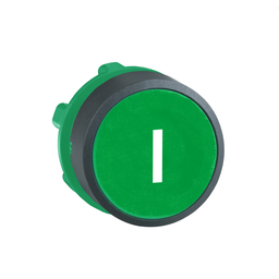 ZB5AA331 – Head for non illuminated push button, Harmony XB5, plastic, flush, green, 22mm, spring return, marked I