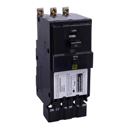 QOB340EPE5238 – Mini circuit breaker, QO, 40A, 3 pole, 240VAC, 10kA, bolt on, 100mA grd fault B, ring