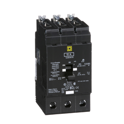 EJB34015 – Mini circuit breaker, E-Frame, 15A, 3 pole, 480Y/277VAC, 100kA max, bolt on