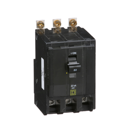 QOB380VH – Mini circuit breaker, QO, 80A, 3 pole, 120/240VAC, 22kA, bolt on