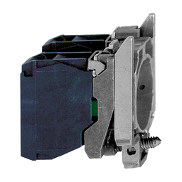 ZB4BZ1053 – Complete body contact assembly, Harmony XB4, for push buttons selector switches, single contact block with body fixing collar 1NO 1NC faston connector