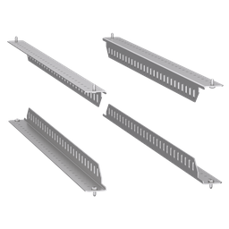NSYRCKS8 – set of 4 PanelSeT SF support brackets for 19″ fixed rack – 400kg load – 800 mm