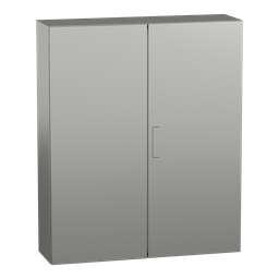 NSYS3X121030 – Wall mounted enclosure, PanelSeT S3X, stainless steel 304L,double plain door, 1200x1000x300mm, IP55