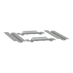 NSYPTZ42P – adaptor plates for vers.PLAZorZT D420mm 2doors mounting NSYPAPL/DPLA/DLP/BRF/BRP