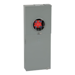 QC816F125C – Meter mains, QO, CSED, ringless socket, 125A, surface mount, maximum 8 spaces, 16 circuits, no bypass