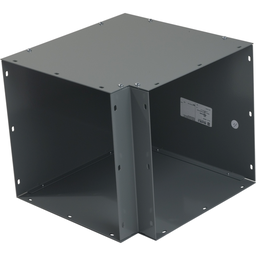 LDB1290L – Wireway, Square-Duct, 12 inch by 12 inch, 90 degree elbow, N1 paint, NEMA 1