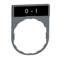 ZBY2178C0 – legend holder with o-i marking color plated grey