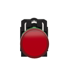 XB5AVG4 – pilot light, Harmony XB5, grey plastic, red, 22mm, universal LED, plain lens, 110…120V AC