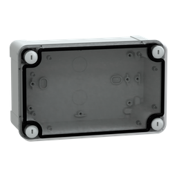 NSYTBS19128T – ABS box IP66 IK07 RAL7035 Int.H175W105D80 Ext.H191W121D87 Transp.cover H20