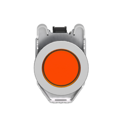 XB4FVM5 – Pilot light, Harmony XB4,metal, orange flush mounted, 30mm, universal LED, plain lens, 230…240V AC