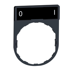 ZBY2178 – Legend holder 30x40mm, Harmony XB4, plastic, with legend 8x27mm, marked O and I