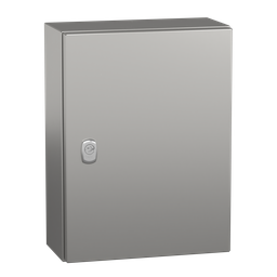 NSYS3X4315 – Wall mounted enclosure, PanelSeT S3X, stainless steel 304L, plain door, 400x300x150mm, IP66