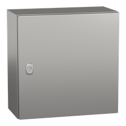 NSYS3X4420H – Wall mounted enclosure, PanelSeT S3X, stainless steel 316L, plain door, 400x400x200mm, IP66