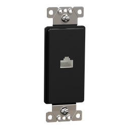 SQR87601BK – Data socket, X Series, RJ45, Cat 6, UTP, black, matte finish