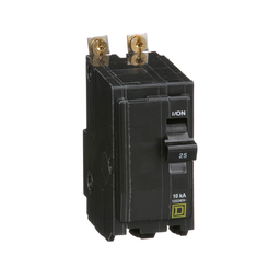 QOB225 – Mini circuit breaker, QO, 25A, 2 pole, 120/240VAC, 10kA, bolt on