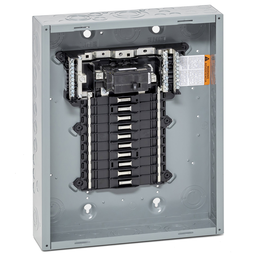 QO120M100P – Load center, QO, 1 phase, 20 spaces, 24 circuits, 100A convertible main breaker, PoN, NEMA1