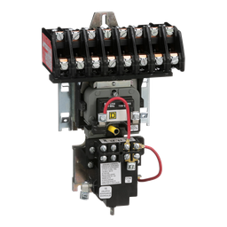 8903LXO80V02 – Contactor, Type L, multipole lighting, mechanically held, 30A, 8 pole, 600V, 110/120VAC 50/60Hz coil, open style