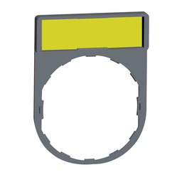 ZBY4101C0 – Legend holder, Harmony XB5, 30 x 40mm, grey bezel, 8 x 27mm white blank legend, unmarked