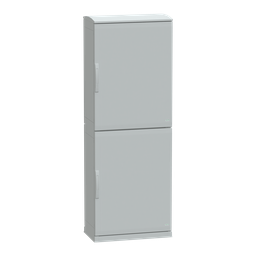 NSYPLAZT2074G – Floor standing polyester enclosure, Thalassa PLA, open bottom, ventilated canopy, 2000x750x420mm, IP44, IK10