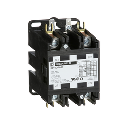 8910DPA62V02 – Contactor, Definite Purpose, 60A, 2 pole, 10HP at 230VAC, 1 phase, 110/120VAC 50/60Hz coil, open