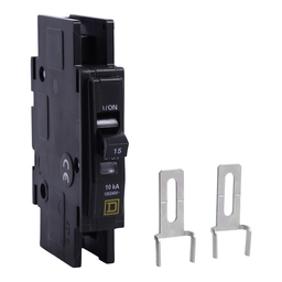 QOUR120VH – Mini circuit breaker, QOU, 20A, 1 pole, 120/240 VAC, 22kA, field reversible lugs
