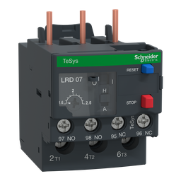 LR3D076 – TeSys Deca thermal overload relays – 1.6…2.5 A – class 10A