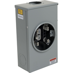 URS202BCR – Meter socket, ringed, 1 phase, 3 wire, 5 jaws, Series A, no bypass, no jaw release