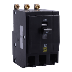 QOB390VH5273 – Mini circuit breaker, QO, 90A, 3 pole, 120/240VAC, 22kA, bolt on, ring