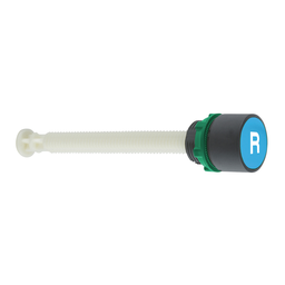 XB5AA86102 – Pushs button reset for 17…120mm actuation distance, Harmony XB5, plastic, flush, blue, 22mm, marked R
