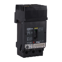 JDA36250U44X – Circuit breaker, PowerPacT J, 250A, 3 pole, 600VAC, 14kA, I-Line, Micrologic 6.2A, 80%, ABC
