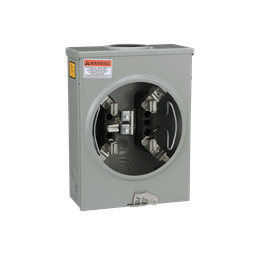 UGHTRS101B – Meter socket, ringless, 1 phase, 3 wire, 5 jaws, Series A, horn bypass, no jaw release