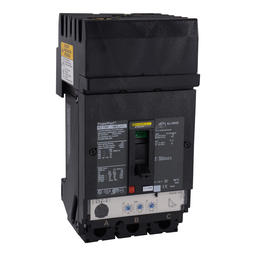HJA36150U33X – Circuit breaker, PowerPacT H, 150A, 3 pole, 600VAC, 25kA, I-Line, Micrologic 3.2S, 80%, ABC