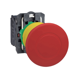 Square D XB5AT842 22 mm 600 VAC 1.2 Amp 1NC Round Trigger Action Push-Pull Non-Illuminated Push Button