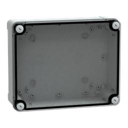 NSYTBP24198T – PC box IP66 IK08 RAL7035 Int.H225W175D80 Ext.H241W194D87 Transp.cover H20
