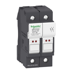 DFCC2V – Fuse carrier, TeSys DF, 2P, 30A, 600VAC, fuse class CC, blown fuse indicator